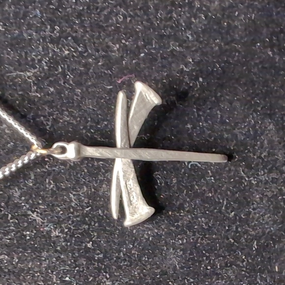 Pewter Cross Necklace - Picture 3 of 7